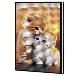 5D DIY Diamond Art Painting Notebook Kit Crystal Notepad Sketchbook for Birthday