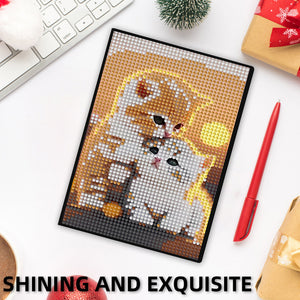 5D DIY Diamond Art Painting Notebook Kit Crystal Notepad Sketchbook for Birthday