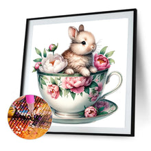 Load image into Gallery viewer, Rabbit And Peony 40*40CM(Canvas) Full Round Drill Diamond Painting
