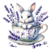 Load image into Gallery viewer, Rabbit And Lavender 40*40CM(Canvas) Full Round Drill Diamond Painting
