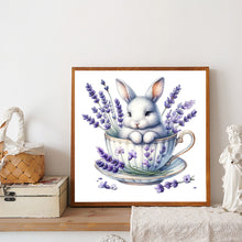 Load image into Gallery viewer, Rabbit And Lavender 40*40CM(Canvas) Full Round Drill Diamond Painting

