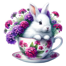 Load image into Gallery viewer, Rabbit And Flower 40*40CM(Canvas) Full Round Drill Diamond Painting
