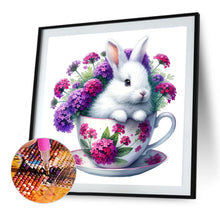 Load image into Gallery viewer, Rabbit And Flower 40*40CM(Canvas) Full Round Drill Diamond Painting
