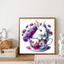 Load image into Gallery viewer, Rabbit And Flower 40*40CM(Canvas) Full Round Drill Diamond Painting
