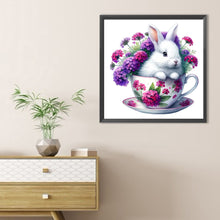 Load image into Gallery viewer, Rabbit And Flower 40*40CM(Canvas) Full Round Drill Diamond Painting

