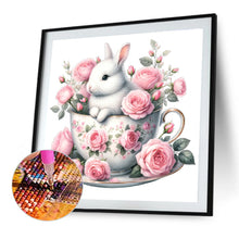 Load image into Gallery viewer, Rabbit And Rose 40*40CM(Canvas) Full Round Drill Diamond Painting
