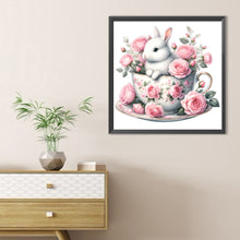 Load image into Gallery viewer, Rabbit And Rose 40*40CM(Canvas) Full Round Drill Diamond Painting
