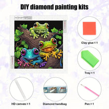 Load image into Gallery viewer, Frogs 30*30CM(Canvas) Partial Special Shaped Drill Diamond Painting
