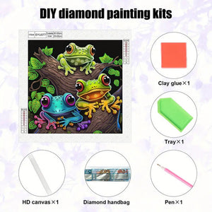 Frogs 30*30CM(Canvas) Partial Special Shaped Drill Diamond Painting