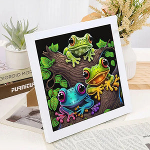 Frogs 30*30CM(Canvas) Partial Special Shaped Drill Diamond Painting
