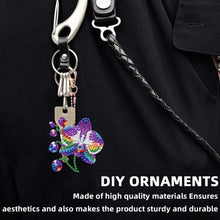 Load image into Gallery viewer, 6PCS 2D Flat DIY Diamond Painting Keychain Double Sided Drill Diamond Art Kits
