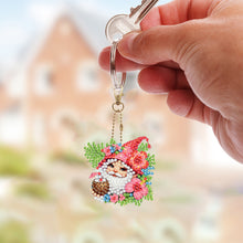 Load image into Gallery viewer, 6PCS 2D Flat DIY Diamond Painting Keychain Double Sided Drill Diamond Art Kits
