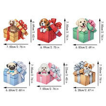 Load image into Gallery viewer, 6PCS 2D Flat DIY Diamond Painting Keychain Double Sided Drill Diamond Art Kits
