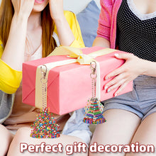 Load image into Gallery viewer, 6PCS 2D Flat DIY Diamond Painting Keychain Double Sided Drill Diamond Art Kits
