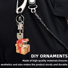 Load image into Gallery viewer, 6PCS 2D Flat DIY Diamond Painting Keychain Double Sided Drill Diamond Art Kits
