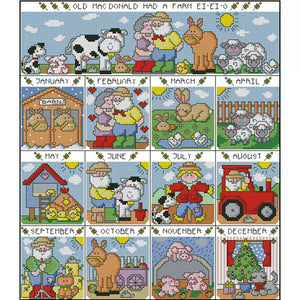 Grandpa'S Manor - 40*45CM 14CT Stamped Cross Stitch (Fairy Brand)