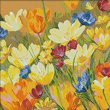 Load image into Gallery viewer, Beautiful Tulips - 50*50CM 14CT Stamped Cross Stitch (Xiaobai Brand)
