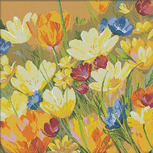 Load image into Gallery viewer, Beautiful Tulips - 50*50CM 14CT Stamped Cross Stitch (Xiaobai Brand)
