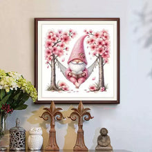 Load image into Gallery viewer, Peach Blossom Dwarf - 50*50CM 11CT Stamped Cross Stitch (Mona Lisa Brand)
