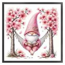 Load image into Gallery viewer, Peach Blossom Dwarf - 50*50CM 11CT Stamped Cross Stitch (Mona Lisa Brand)
