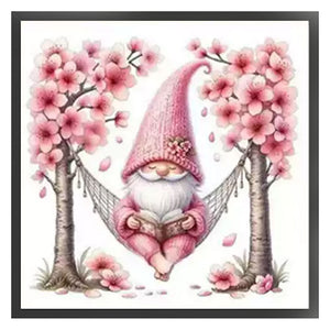 Peach Blossom Dwarf - 50*50CM 11CT Stamped Cross Stitch (Mona Lisa Brand)