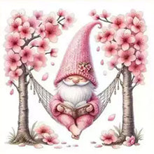 Load image into Gallery viewer, Peach Blossom Dwarf - 50*50CM 11CT Stamped Cross Stitch (Mona Lisa Brand)
