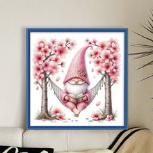 Load image into Gallery viewer, Peach Blossom Dwarf - 50*50CM 11CT Stamped Cross Stitch (Mona Lisa Brand)
