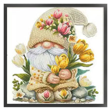 Load image into Gallery viewer, Tulip Dwarf Seven - 65*65CM 11CT Stamped Cross Stitch (Mona Lisa Brand)
