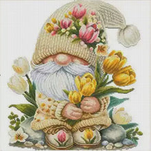 Load image into Gallery viewer, Tulip Dwarf Seven - 65*65CM 11CT Stamped Cross Stitch (Mona Lisa Brand)
