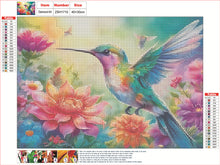 Load image into Gallery viewer, Flowers And Hummingbirds 40*30CM(Canvas) Full Round Drill Diamond Painting

