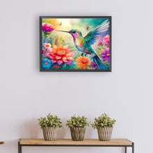 Load image into Gallery viewer, Flowers And Hummingbirds 40*30CM(Canvas) Full Round Drill Diamond Painting
