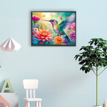 Load image into Gallery viewer, Flowers And Hummingbirds 40*30CM(Canvas) Full Round Drill Diamond Painting
