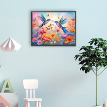 Load image into Gallery viewer, Flowers And Hummingbirds 40*30CM(Canvas) Full Round Drill Diamond Painting
