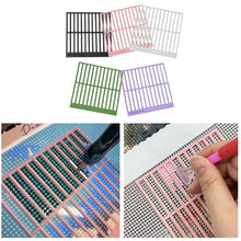 Load image into Gallery viewer, 5Pcs DIY Diamond Art Guide Ruler Beginner Rhinestone Positioning Grid Ruler Tool
