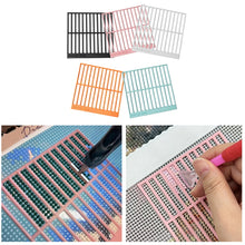 Load image into Gallery viewer, 5Pcs DIY Diamond Art Guide Ruler Beginner Rhinestone Positioning Grid Ruler Tool
