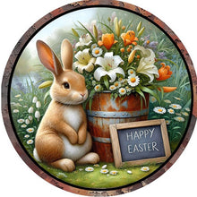 Load image into Gallery viewer, Rabbit And Flower 30*30CM(Canvas) Full Round Drill Diamond Painting
