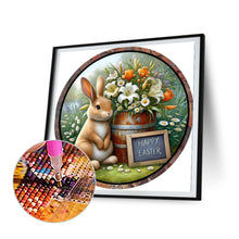 Load image into Gallery viewer, Rabbit And Flower 30*30CM(Canvas) Full Round Drill Diamond Painting
