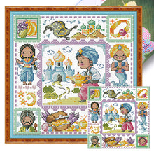 Load image into Gallery viewer, Princess Jasmine - 30*30CM 14CT Stamped Cross Stitch(Fairy Brand)
