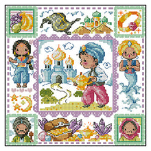 Load image into Gallery viewer, Princess Jasmine - 30*30CM 14CT Stamped Cross Stitch(Fairy Brand)
