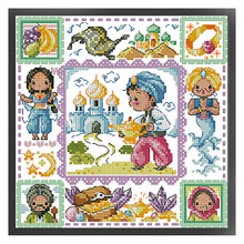 Load image into Gallery viewer, Princess Jasmine - 30*30CM 14CT Stamped Cross Stitch(Fairy Brand)
