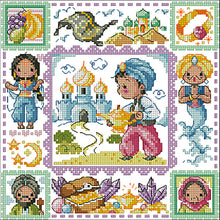 Load image into Gallery viewer, Princess Jasmine - 30*30CM 14CT Stamped Cross Stitch(Fairy Brand)
