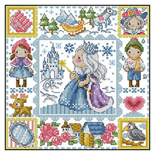 Load image into Gallery viewer, Princess Elsa - 30*30CM 14CT Stamped Cross Stitch(Fairy Brand)
