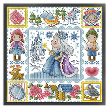 Load image into Gallery viewer, Princess Elsa - 30*30CM 14CT Stamped Cross Stitch(Fairy Brand)
