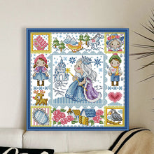 Load image into Gallery viewer, Princess Elsa - 30*30CM 14CT Stamped Cross Stitch(Fairy Brand)
