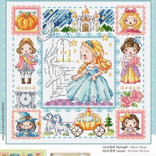 Load image into Gallery viewer, Cinderella - 30*30CM 14CT Stamped Cross Stitch(Fairy Brand)
