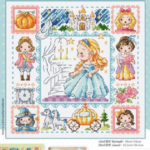 Cinderella - 30*30CM 14CT Stamped Cross Stitch(Fairy Brand)