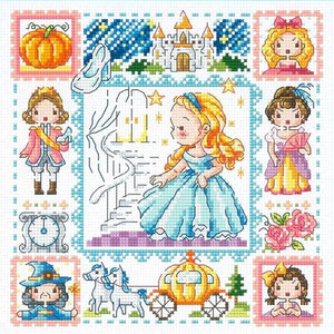 Cinderella - 30*30CM 14CT Stamped Cross Stitch(Fairy Brand)