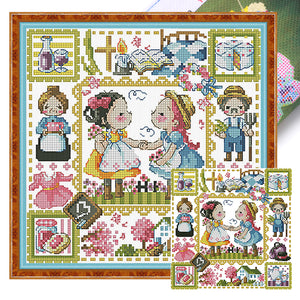Anne Of Green Gables - 30*30CM 14CT Stamped Cross Stitch(Fairy Brand)
