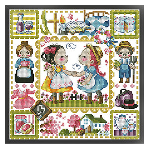 Anne Of Green Gables - 30*30CM 14CT Stamped Cross Stitch(Fairy Brand)