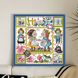 Anne Of Green Gables - 30*30CM 14CT Stamped Cross Stitch(Fairy Brand)